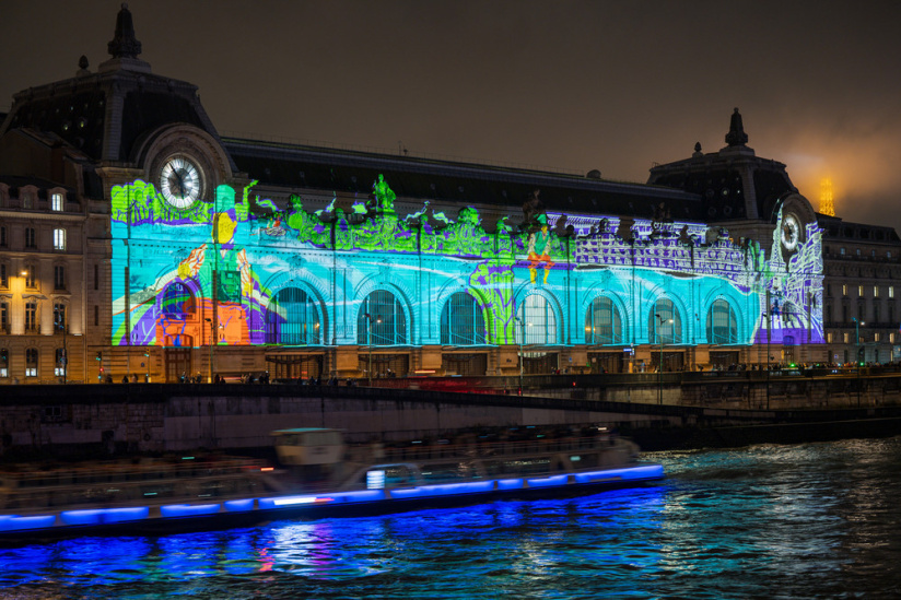 Caillebotte en Lumière, le spectacle gratuit de vidéo mapping sur la façade du Musée d'Orsay