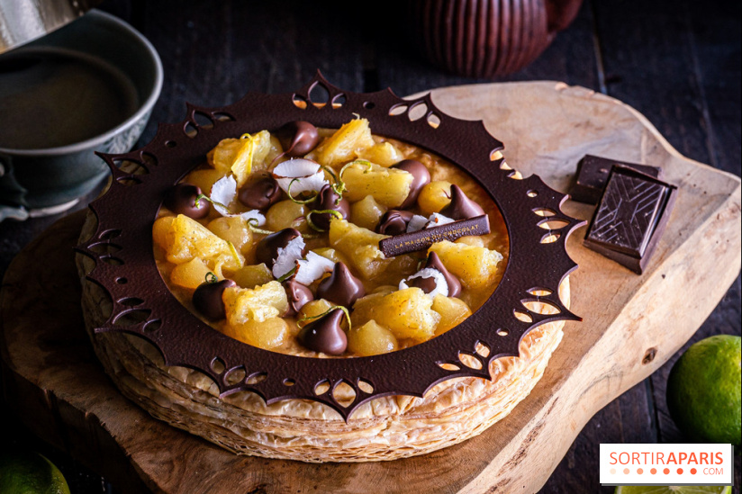 L'étonnante galette des Rois de La Maison Du Chocolat 2025 : Ananas Royal