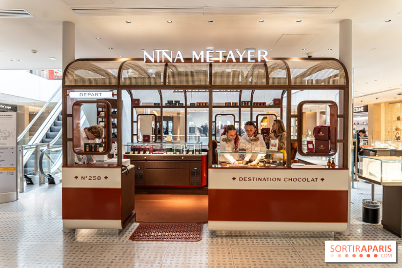 Nina Métayer ouvre "Destination Chocolat" à la Samaritaine