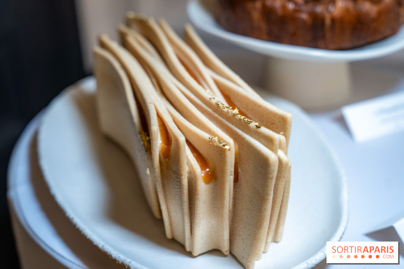 La Bûche de Noël Feuille à feuille du Burgundy Paris, un coup de cœur 2025