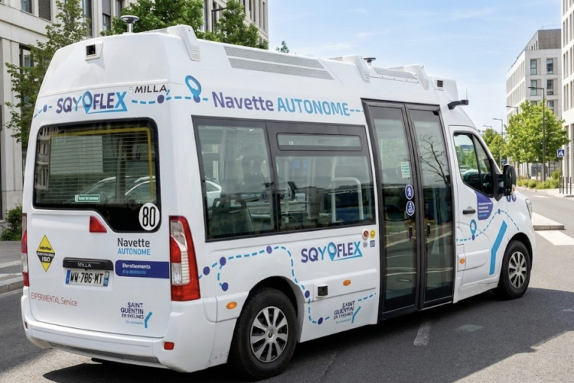 Yvelines : la première navette autonome gratuite, testée en Ile-de-France