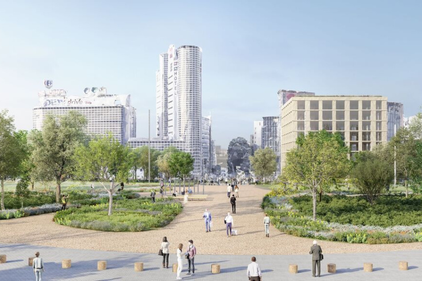 La Porte de Montreuil à Paris se transforme en place végétalisée, ce qui nous attend