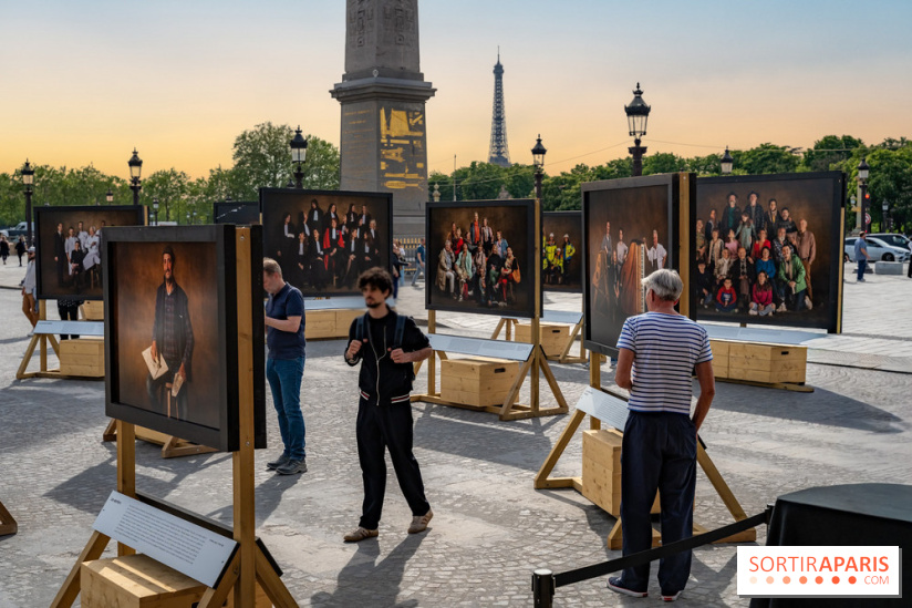 Vivre Ensemble de Yann Arthus‑Bertrand : exposition et studio photo sur la place de la Concorde