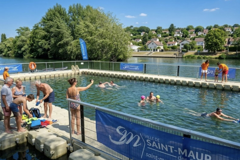 Baignade gratuite en bord de Marne à Saint-Maur : le Jardin du Beach