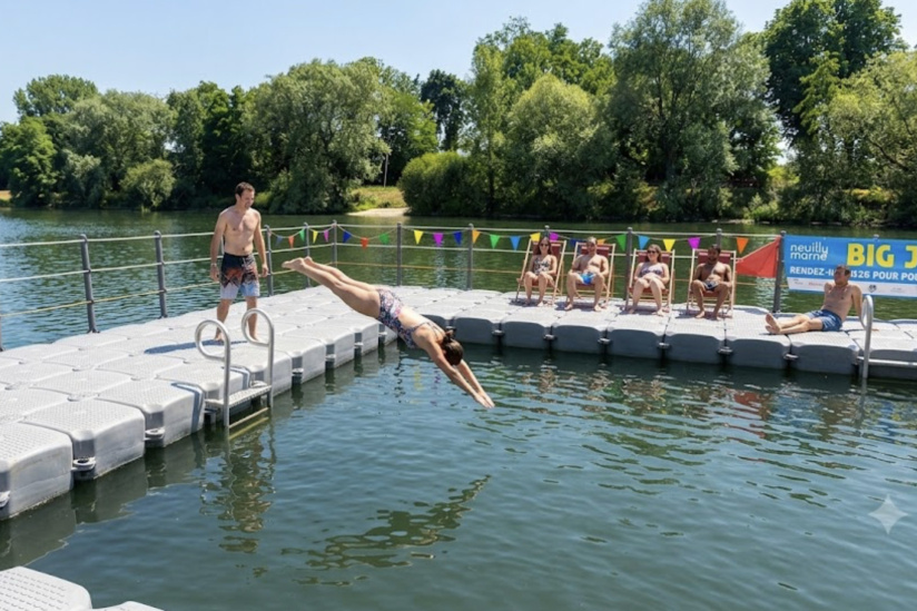 Baignade dans la Marne : un nouveau site ouvre à Neuilly-sur-Marne en Seine-Saint-Denis