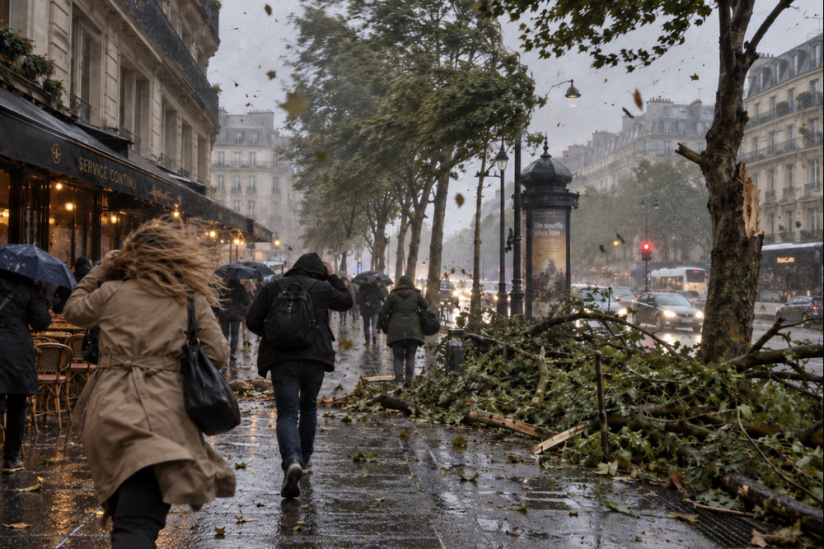 Tempête Austen à Paris, la vigilance vent violent activée en Ile-de-France ce vendredi 23 octobre
