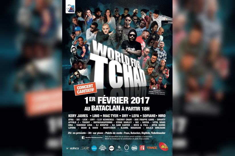 Concert World For Tchad au Bataclan de Paris en 2017