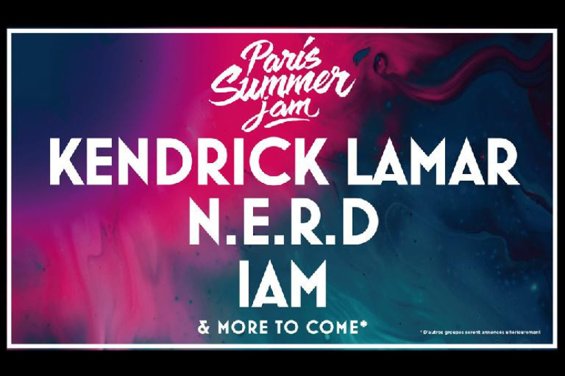 Paris Summer Jam à la U Arena Paris en août 2018 avec Kendrick Lamar, N*E*R*D, IAM...