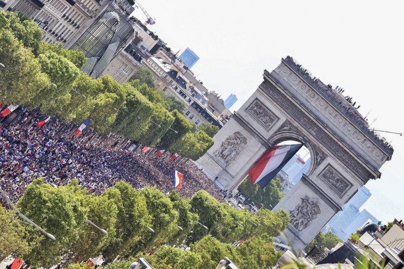 Défilé de l'Equipe de France sur les Champs, retour en images