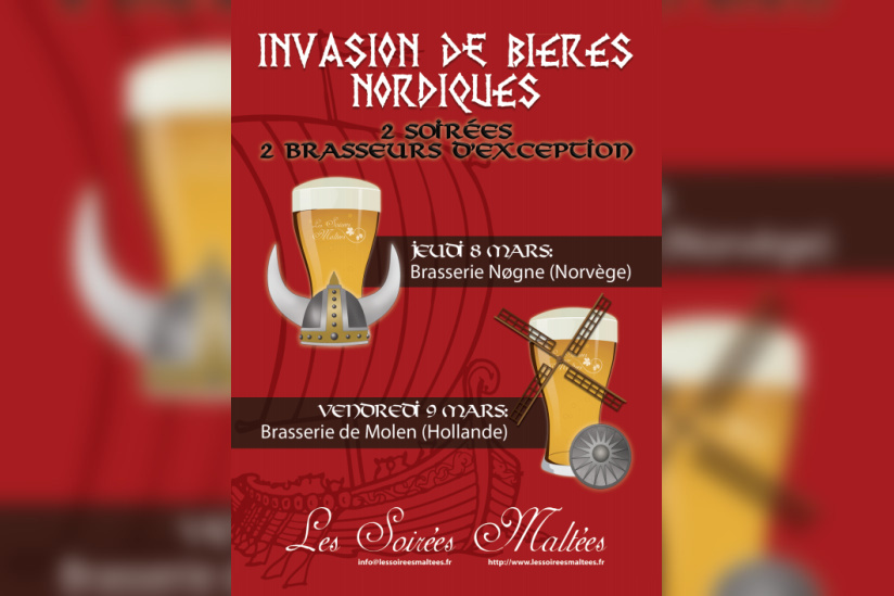 les soirées maltées, bieres nordiques, péniche six-huit