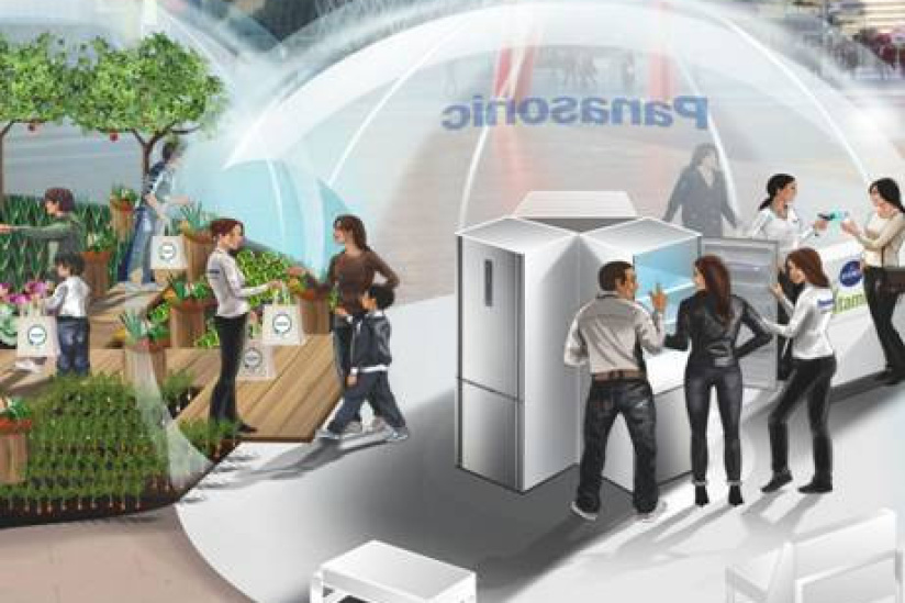 panasonic, potager éphémère, fruits et légumes gratuits, la défense