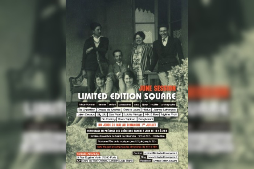 Limited Edition Square, June Session à la Galerie Absoluty