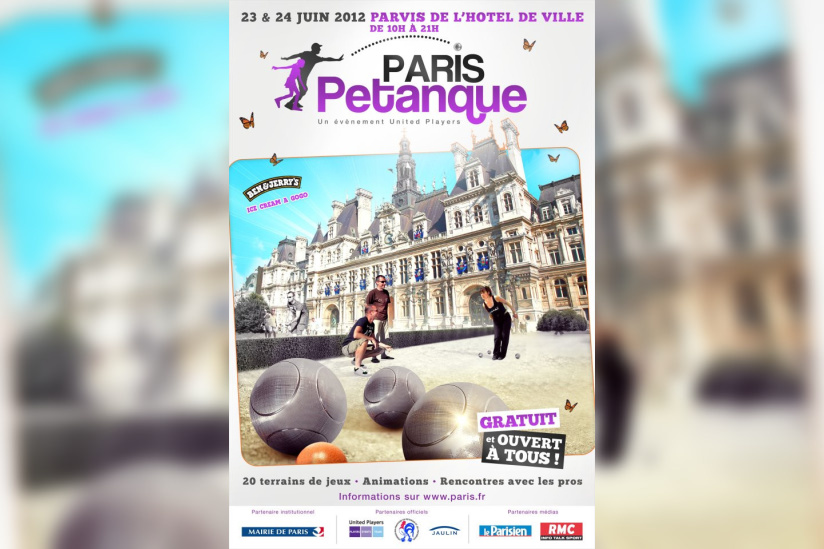 Pétanque sur le Parvis de l'Hôtel de Ville de Paris