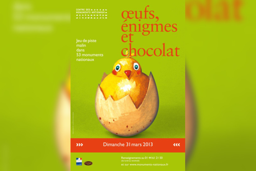 Pâques dans les Monuments Nationaux : Oeufs, énigmes et chocolat 2013