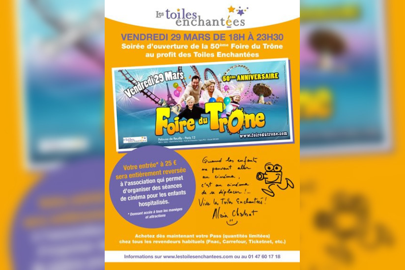 La soirée d'inauguration de la Foire du Trône 2013 pour les Toiles enchantées