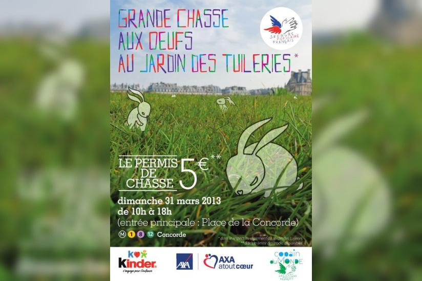 La Chasse aux oeufs de Pâques du Jardin des Tuileries 2013