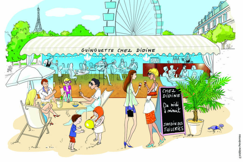 la Guinguette chez Didine aux Tuileries