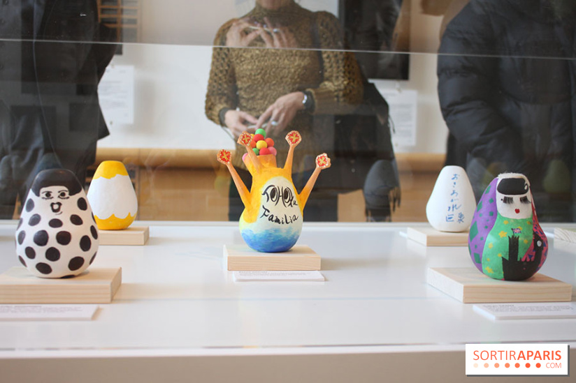 Exposition Okiagari Koboshi, les poupées japonaises au Chai de Bercy