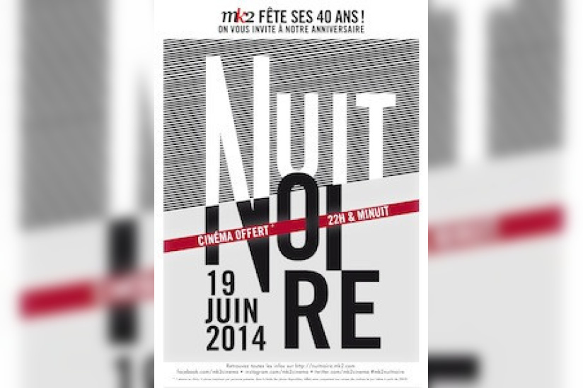Nuit Noire : MK2 fête ses 40 ans et vous invite gratuitement au ciné !