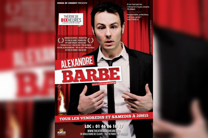 Alexandre Barbe revient au Théâtre de Dix heures