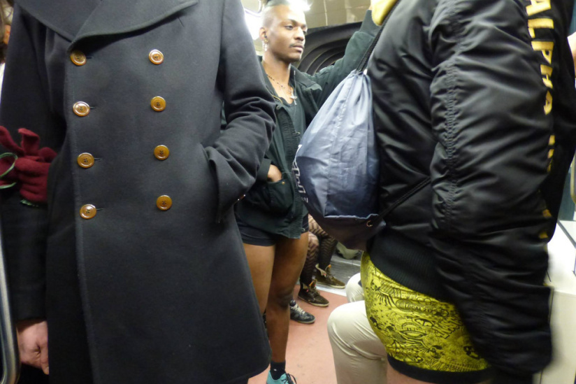 No Pants Subway Ride Paris 2014