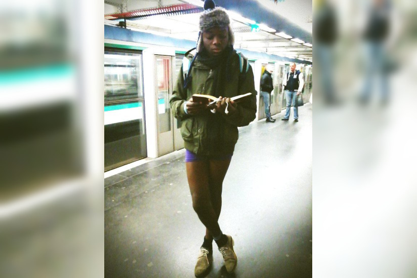 No Pants Subway Ride Paris 2014
