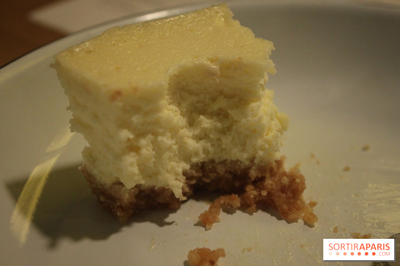 Restaurant à Burgers Maison à Paris, le cheese cake (ce qu'il en reste)