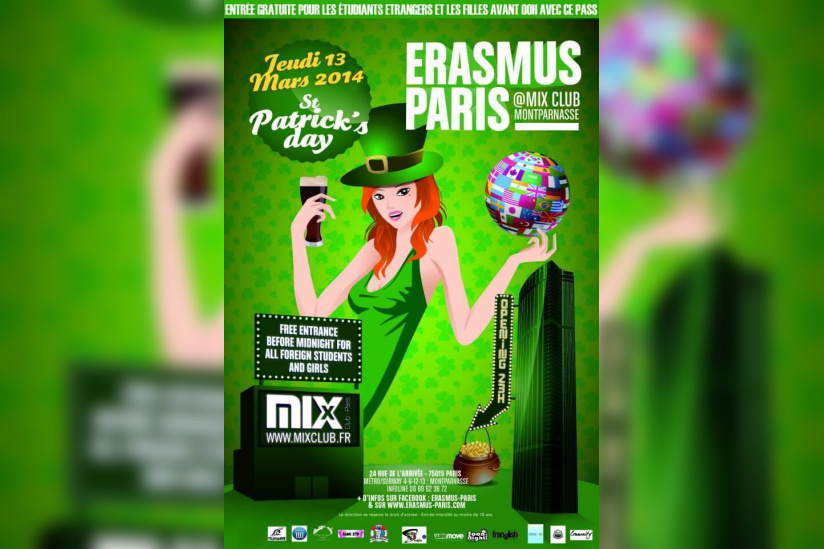 Erasmus Paris : St Patrick's Day