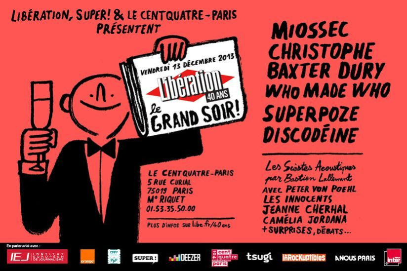 Libération fête ses 40 ans en musique au Centquatre 