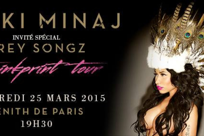 Nicki Minaj en concert au Zénith de Paris en mars 2015 