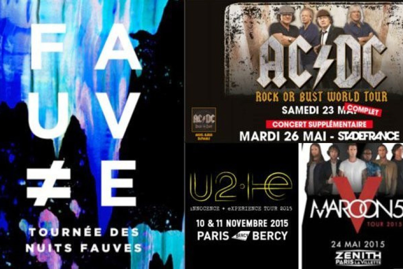 Les concerts de 2015 à Paris 