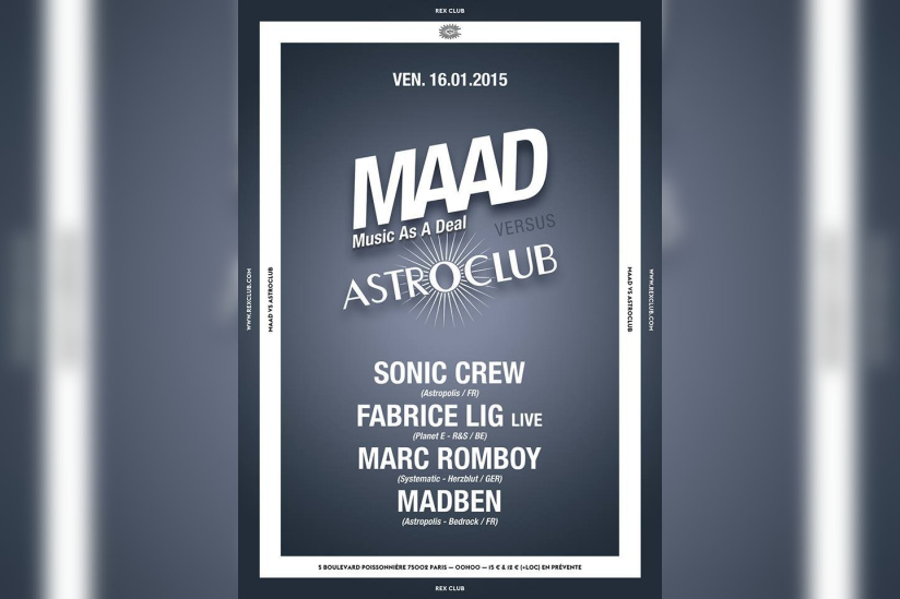 Maad Astroclub au Rex Club