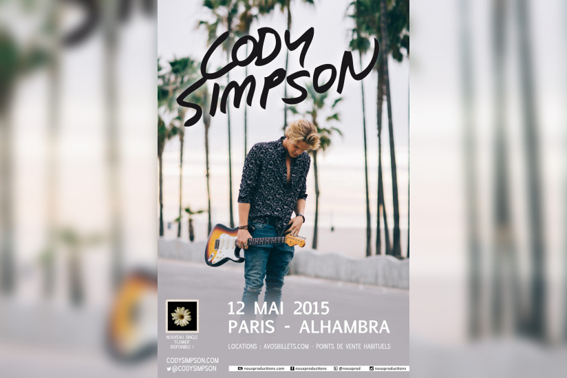 Cody Simpson en concert à l’Alhambra de Paris 