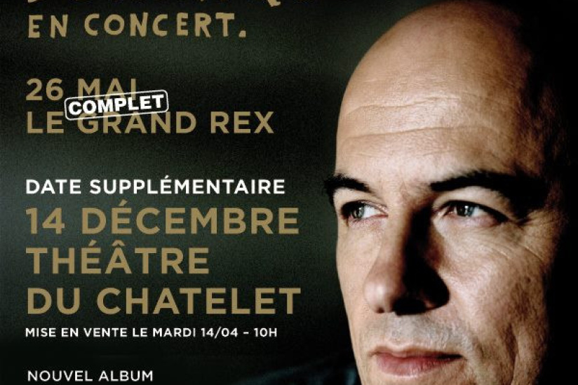 Dominique A en concert au Théâtre du Châtelet en décembre 2015