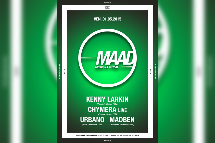 Maad au Rex Club avec Kenny Larkin