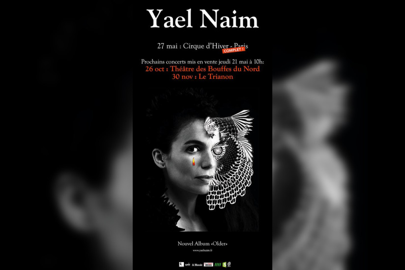 Yael Naim en concerts au Théâtre des Bouffes du Nord et au Trianon de Paris