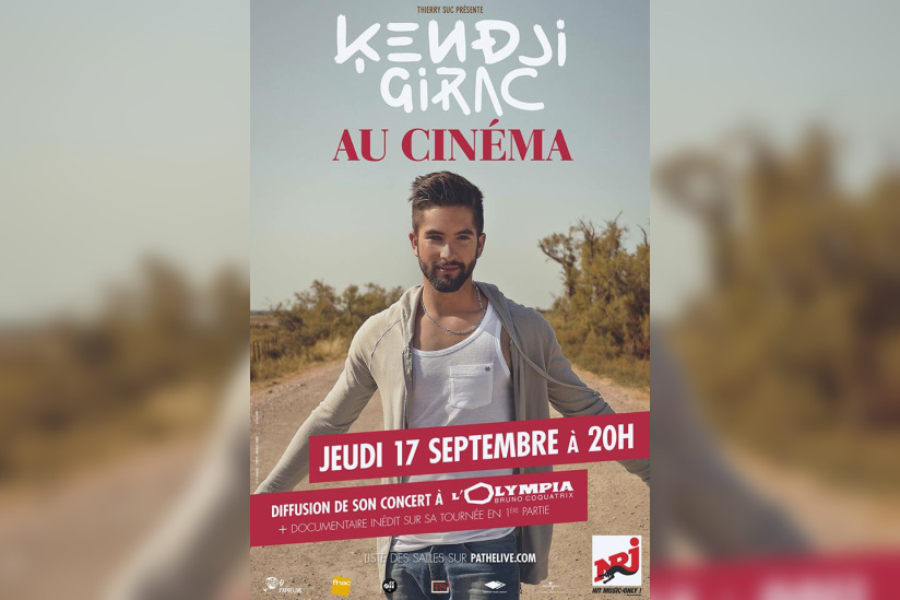 Kendji Girac : retransmission de son concert à l’Olympia au cinéma 