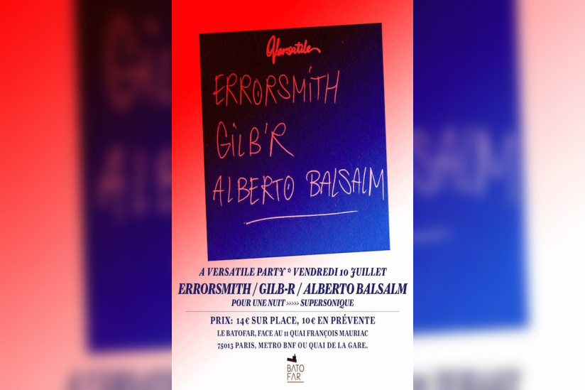 Versatile Party au Batofar avec Errorsmith