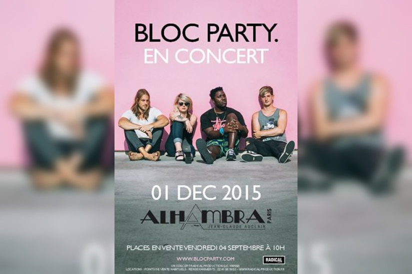 Bloc Party en concert à l’Alhambra de Paris en décembre 2015
