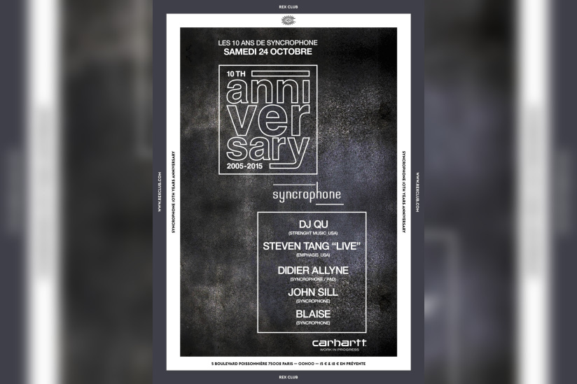 Syncrophone 10th Years Anniversary au Rex Club