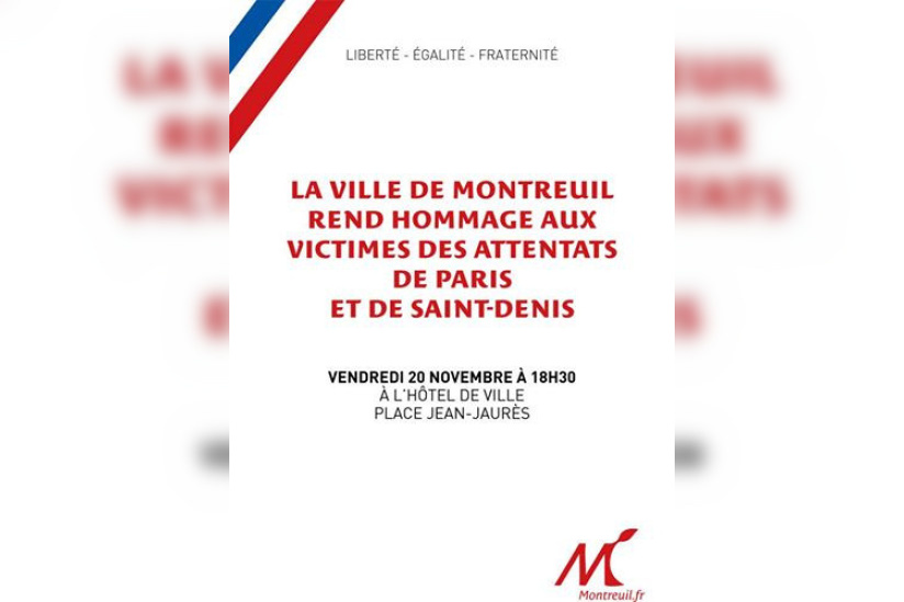 Montreuil rend hommage aux victimes des attentats 