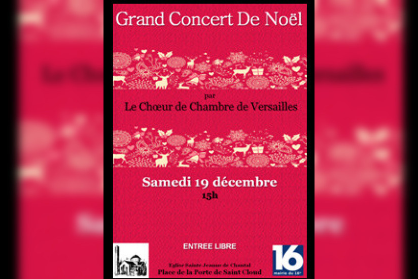 Grand concert de Noël 2015 à la Paroisse Sainte-Jeanne de Chantal