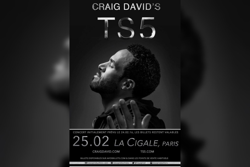 Craig David à La Cigale de Paris