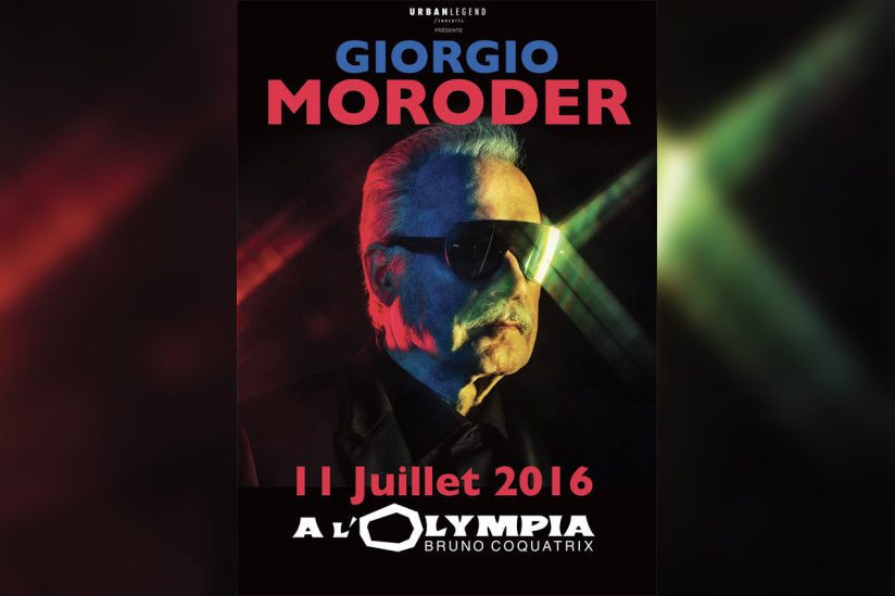 Giorgio Moroder en concert à l’Olympia de Paris en juillet 2016