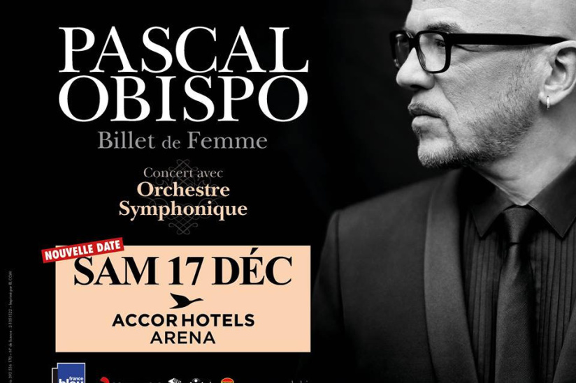 Pascal Obispo en concert à l’Arena Bercy de Paris en décembre 2016