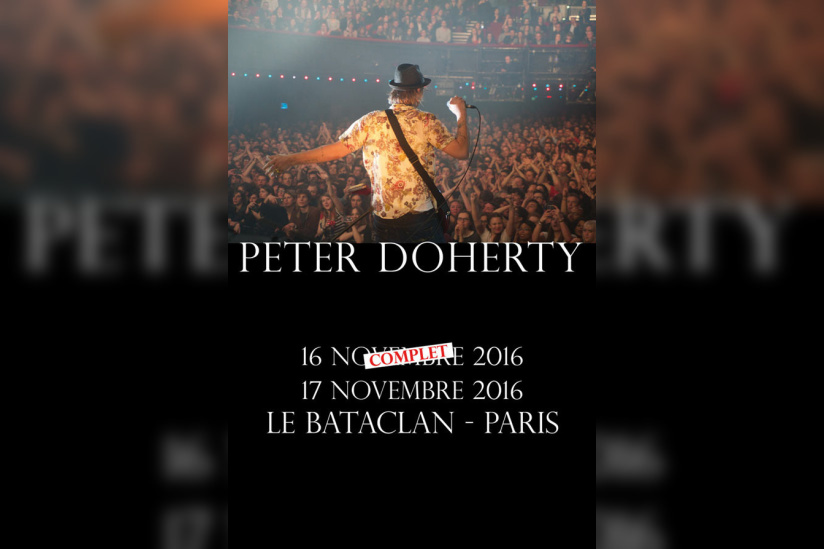 Pete Doherty : concert supplémentaire au Bataclan de Paris en novembre 2016
