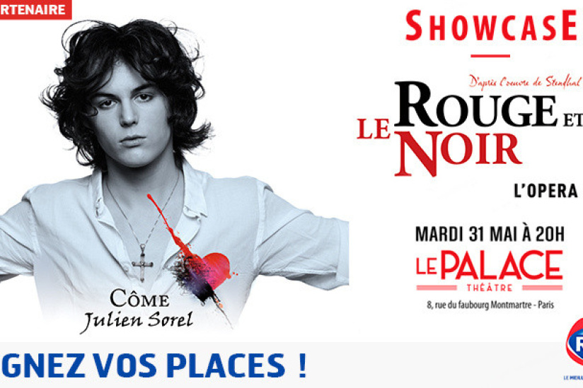 Showcase de la comédie musicale Le Rouge et le Noir au Palace