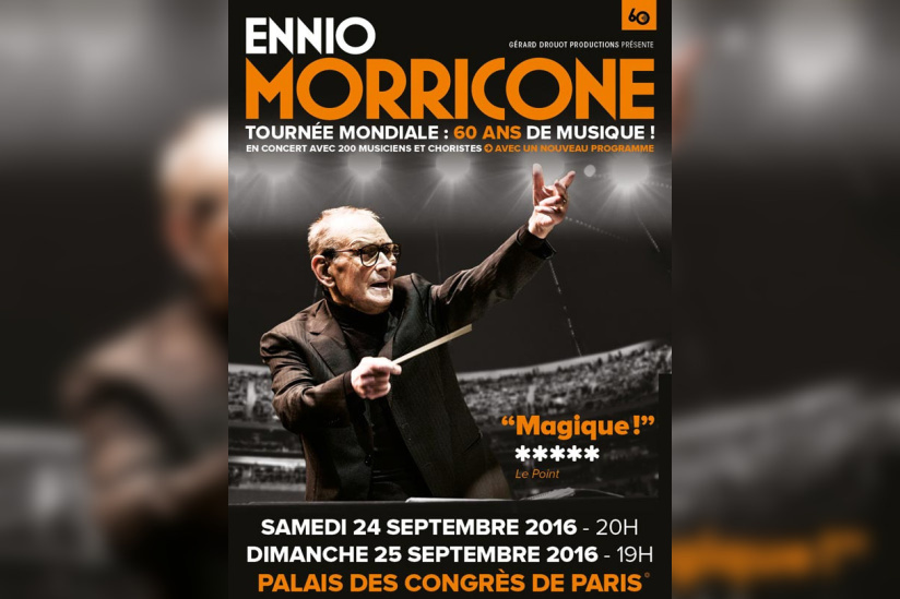 Ennio Morricone en concerts au Palais des Congrès de Paris en 2016 