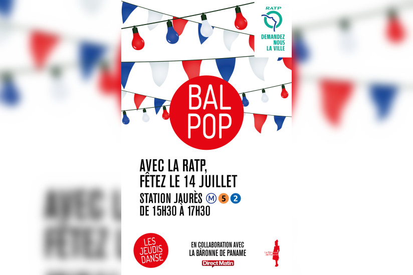 14 juillet 2016 : Bal Pop à la station Jaurès
