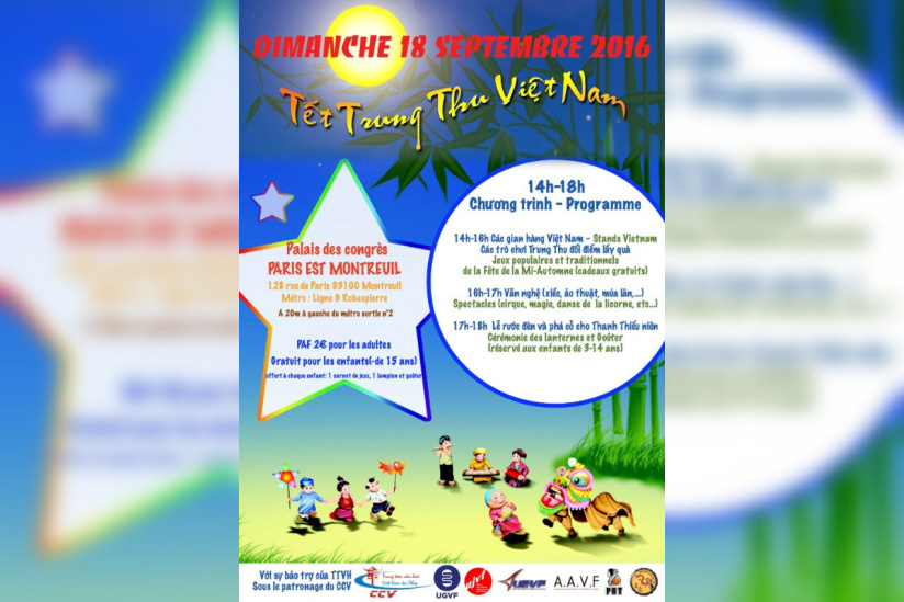 Fête de la mi-automne 2016 au Palais des Congrès Paris-Est-Montreuil